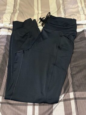 PINK Victoria's Secret Black Drawstring Joggers